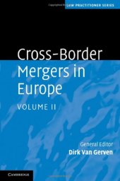 book Cross-Border Mergers in Europe (Law Practitioner Series) (Volume 2)