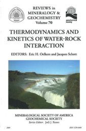 book Thermodynamics and Kinetics of Water-Rock Interaction (Reviews in Mineralogy and Geochemistry 70)