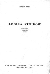 book Logika Stoików