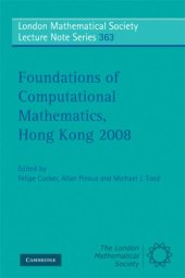 book Foundations of computational mathematics, Hong Kong 2008