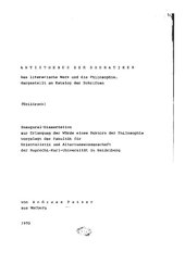 book Antisthenes der Sokratiker. Das literarische Werk und die Philosophie, dargestellt am Katalog der Schriften (PhD Heidelberg)