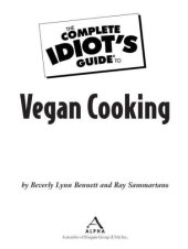 book The Complete Idiot's Guide to Vegan Cooking