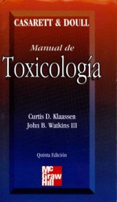 book Casarett and Doull manual de toxicología: la ciencia básica de los tóxicos