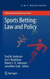 book Sports Betting: Law and Policy