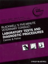 book Blackwell's Five-Minute Veterinary Consult: Laboratory Tests and Diagnostic Procedures: Canine and Feline, 5th Edition