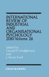 book International Review of Industrial and Organizational Psychology 2011