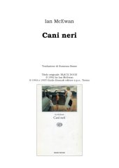 book Cani neri