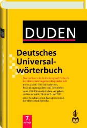 book Duden - Deutsches Universalwörterbuch: Das umfassende Bedeutungswörterbuch der deutschen Gegenwartssprache, 7. Auflage