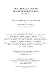 book Geoarchaeology of St. Catherines Island, Georgia: Anthropological Papers of the American Museum of Natural History Number 94