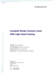 book Insulated render systems used with light steel framing