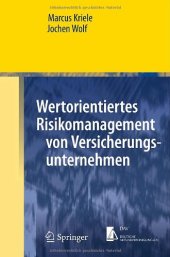 book Wertorientiertes Risikomanagement von Versicherungsunternehmen