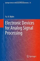 book Electronic Devices for Analog Signal Processing