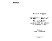 book Wszechświat otwarty. Argument na rzecz indeterminizmu