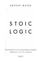 book Stoic logic (second ed.)