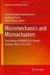 book Micromechanics and Microactuators: Proceedings of MAMM 2010, Aachen, Germany, May 27-29, 2010