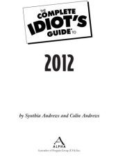 book The Complete Idiot's Guide to 2012