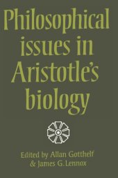 book Philosophical Issues in Aristotle's Biology