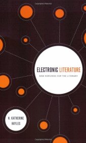 book Electronic literature: new horizons for the literary