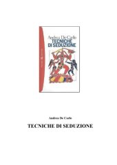 book Tecniche di seduzione