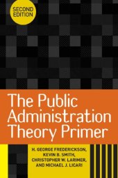 book The Public Administration Theory Primer