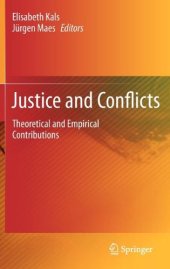 book Justice and Conflicts: Theoretical and Empirical Contributions