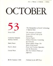 book October journal No.53 Summer (1990) - The Humanities as Social Technology