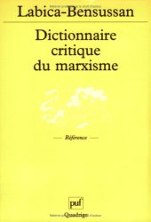 book Dictionnaire critique du marxisme