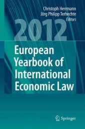 book European Yearbook of International Economic Law 2012