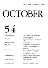 book October journal No.54 Autumn (1990)