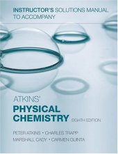 book Instructor's solutions manual to accompany Atkins' physical chemistry, eighth edition