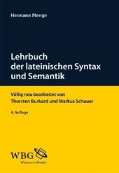 book Lehrbuch der lateinischen Syntax und Semantik, 4. Auflage