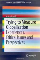 book Trying to Measure Globalization: Experiences, Critical Issues and Perspectives