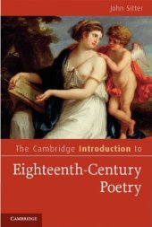 book The Cambridge Introduction to Eighteenth-Century Poetry (Cambridge Introductions to Literature)