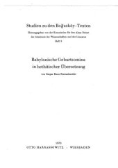 book Babylonische Geburtsomina in hethitischer Übersetzung