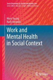 book Work and Mental Health in Social Context