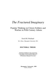 book The Fractured Imaginary: Popular Thinking on Citizen Soldiers and Warfare in Fifth Century Athens