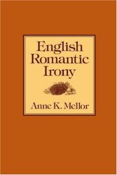 book English Romantic Irony