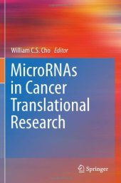 book MicroRNAs in Cancer Translational Research