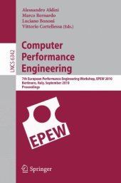 book Computer Performance Engineering: 7th European Performance Engineering Workshop, EPEW 2010, Bertinoro, Italy, September 23-24, 2010. Proceedings