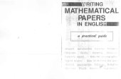 book Writing mathematical papers in English