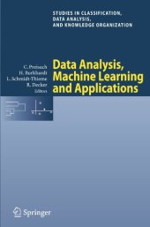 book Data Analysis, Machine Learning and Applications