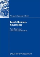 book Family Business Governance: Aufsichtsgremium und Familienrepräsentanz