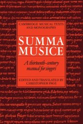 book Summa Musice: A Thirteenth-Century Manual for Singers