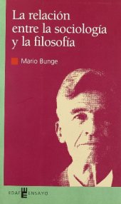 book La relación entre la sociología y la filosofía