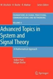 book Advanced Topics in System and Signal Theory: A Mathematical Approach