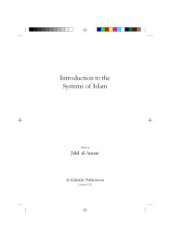 book Introduction to the Systems of Islam