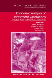 book Economic Analysis of Investment Operations: Analytical Tools and Practical Applications (WBI Development Studies)