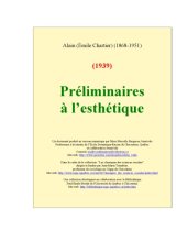 book Préliminaires à l'esthétique