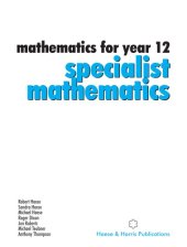 book mathematics for year 12 specialist specialist mathematics mathematics