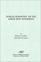 book Lexical Semantics of the Greek New Testament (Resources for Biblical Study)